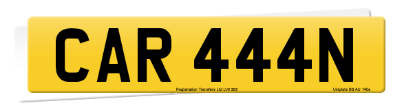 Registration number CAR 444N